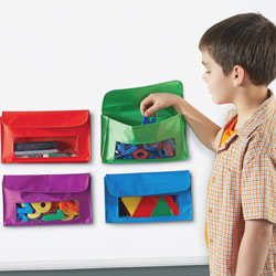 Learning Resources Magnetic Storage Pockets, 9-1/2 in x 5-1/2 in, Multi