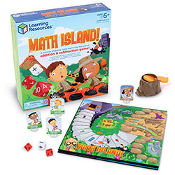 Learning Resources Math Island! Addition & Subtraction Game - Educational4 Players