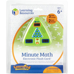 Learning Resources Minute Math Electronic Flash Card, Multi