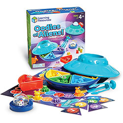 Learning Resources Oodles of Aliens Sorting Saucer - Theme/Subject: Learning - Skill Learning: Sorting, Addition, Color, Fine Motor, Motor Skills, Counting - 4-8 Year