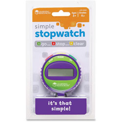 Learning Resources Simple Stopwatch, Ages 5-Up, Multi