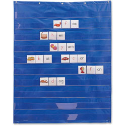 Learning Resources Standard Pocket Chart, 33-1/2 in x 42 in, Blue