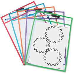 Learning Resources Write-And-Wipe Pockets, 5/ST, Multi