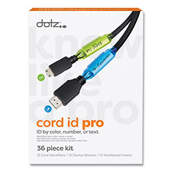Lee Cord ID PRO, (12) Cable Identifiers, (12) Device Stickers, (12) Customizable Inserts
