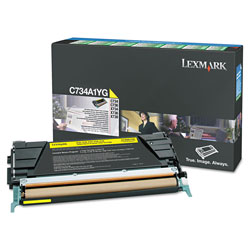 Lexmark C748H1YG Return Program High-Yield Toner, 10000 Page-Yield, Yellow