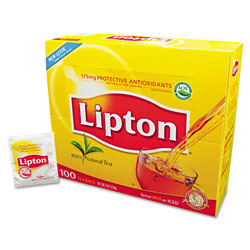 Lipton® Tea Bags, Black, 100/Box (LIPTJL00291)