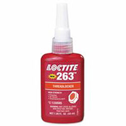 Loctite 263™ High Strength Red Threadlocker, 50 mL, 1 in Thread, Red