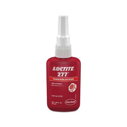 Loctite 277™ High-Strength Threadlocker, 50 mL, 7/8 in dia or Smaller, Red