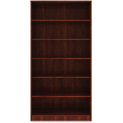 Lorell 6-Shelf Bookcase, 36 in x 12 in x 73', Cherry