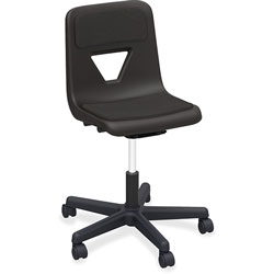 Lorell Adjustable Task Chair, 25 in x 25 in x 32-1/2 in, Black