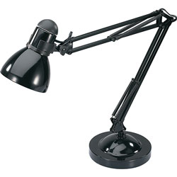Lorell Architect Desk Lamp, LED, 10-Watt, 7-3/4 in x 7-3/4 inLx32 in, Black