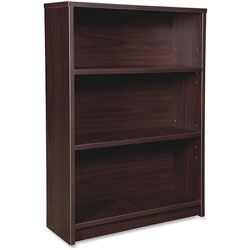 Lorell Bookcase, 4-Shelf, Prominence, 34 inWx12 inDx48 inH, Espresso