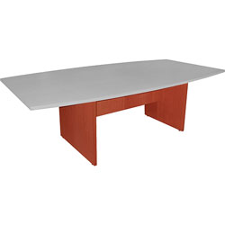 Lorell Conference Table Base 28 inH, w/Modesty Panel, Cherry