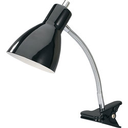 Lorell Desk Lamp, Gooseneck, LED, 10-Watt, 3 inWx4-1/2 inLx15-1/2 inH, Black