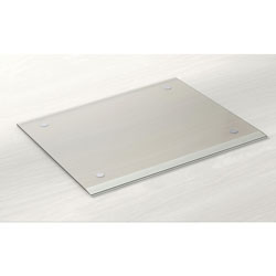 Lorell Desk Pad - Rectangle - 24 in Width - Rubber - Clear