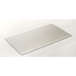 Lorell Desk Pad - Rectangle - 36 in Width - Rubber - Clear
