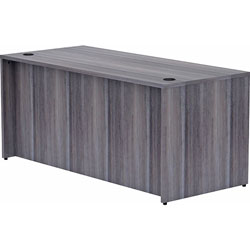 Lorell Desk Shell, Rectangular, 66 inx30 inx29-1/2 in, Weathered Charcoal