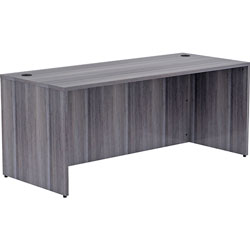 Lorell Desk Shell, Rectangular, 72 inx30 inx29-1/2 in, Weathered Charcoal