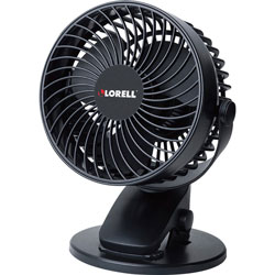 Lorell Fan, USB, 5-4/5 inWx4-4/5 inLx7-7/10 inH, Black