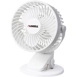 Lorell Fan, USB, 5-4/5 inWx4-4/5 inLx7-7/10 inH, White