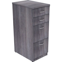 Lorell File Cabinet, 4 Drawers, 15-1/2 in x 23-5/8 in x 40-3/8 in, Charcoal