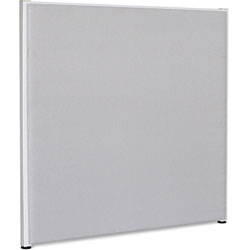 Lorell Gray Fabric Panel, 48 in x 48 in Height, Fabric, Steel, Gray