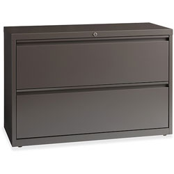 Lorell Lateral File, 2-Drawer, 42 inx18-5/8 inx28 in, Medium Tone