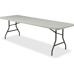 Lorell Light Duty Banquet Table, 600 lb. Capacity,, 96 in x 30 in x 29 in, Platinum/Gray