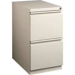 Lorell Mobile Pedestal File, 15 in x 19-7/8 in x 27-3/4 in, Deep Putty