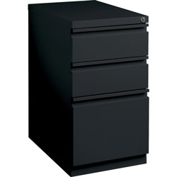 Lorell Mobile Pedestal File, 15 in x 22-7/8 in x 27-3/4 in, Black