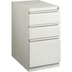 Lorell Mobile Pedestal File, 15 in x 22-7/8 in x 27-3/4 in, Light Gray