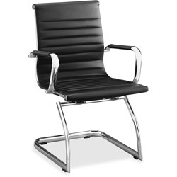 Lorell Modern Midback Chair, 25 in x 26 in x 38 in, Black