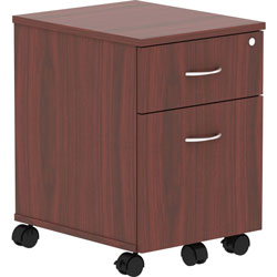 Lorell Pedestal, Mobile, B/F, 15-3/4 in x 19-7/8 in x 22-7/8 in, Mahogany