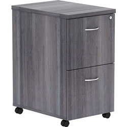 Lorell Pedestal, Mobile, F/F, 16 inx22 inx28-1/4 in, Weathered Charcoal