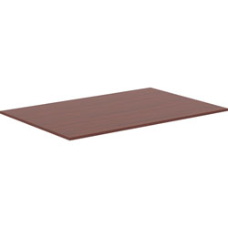 Lorell Revelance Conference Rectangular Tabletop, 71.6 in x 47.3 in x 1 in x 1 in, Mahogany
