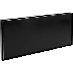 Lorell Snap Plate Architectural Sign, 1 Each, 8 in x 4 in Height, Rectangular Shape, Easy Readability, Injection-molded, Easy to Use, Plastic, Black
