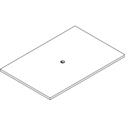 Lorell Tabletop, Rectangular, Modular, 72 inx48 inx1-1/2 in, Espresso