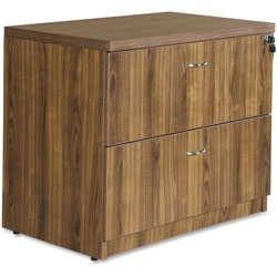 Lorell Top 1-1/2 in, Lateral 22 in x 35 in x 30 in, Walnut