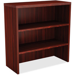 Lorell Top Bookcase, 36' x 15 in x 36-1/2 in, Mahogany