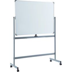 Lorell Whiteboard Easel, Double-Sided, Magnetic, 76 inx75-3/4 in