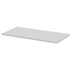 Lorell Width-Adjustable Training Table Top, Gray Rectangle Top, 48 in x 24 inx 1 in Table Top Thickness, Assembly Required