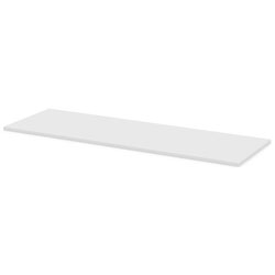 Lorell Width-Adjustable Training Table Top, White Rectangle Top, 72 in x 24 inx 1 in Table Top Thickness, Assembly Required