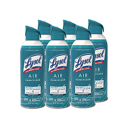 Lysol Air Sanitizer Spray, Simple Fresh, 10 oz Aerosol Spray, 6/Carton