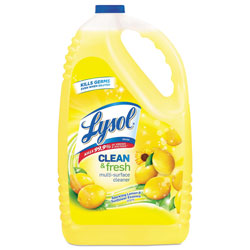 Lysol Clean and Fresh Multi-Surface Cleaner, Sparkling Lemon and Sunflower Essence, 144 oz Bottle, 4/Carton (RAC77617)