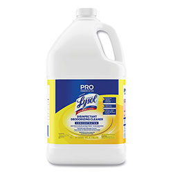 Lysol Disinfectant Deodorizing Cleaner Concentrate, Lemon Scent, 128 oz Bottle