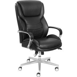 La-Z-Boy Executive Chair, Active Lumbar, 28-1/2 inWx32-3/4 inDx48-1/4 inH Black