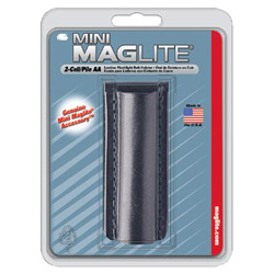 Maglite® Holster, Flapless, For Use With 2-AA Flashlights, Black
