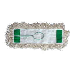 Magnolia Brush Industrial Dust Mop Heads, White Absorbent Cotton Yarn, 24 x 5 (455-5124)