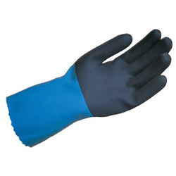 Mapa Professional StanZoil® NL-34 Gloves, Blue/Black, Rough Finish, X-Large