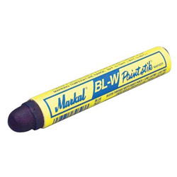 Markal BL-W Paintstik® Marker, 11/16 in dia x 4-3/4 in L, Blue